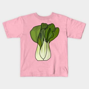 Bok choy cartoon illustration Kids T-Shirt